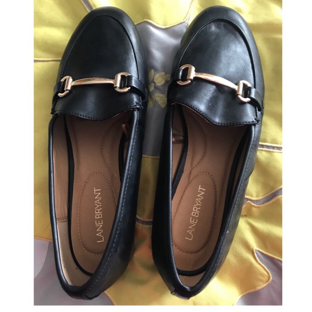Lane Bryant black loafer dress shoes Size 11 NWOT